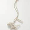 Logo-Debossed Intrecciato Leather Bag Charm Logo-Debossed Intrecciato Leather Bag Charm