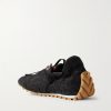Orbit Flash Ripstop-Trimmed Suede Sneakers - BK
