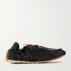 Orbit Flash Ripstop-Trimmed Suede Sneakers