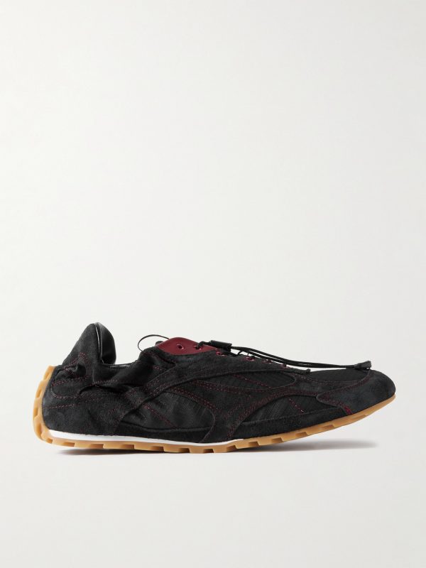 Orbit Flash Ripstop-Trimmed Suede Sneakers