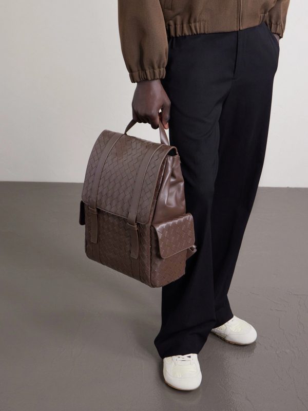 Intrecciato Leather Backpack - E2 Intrecciato Leather Backpack - E2