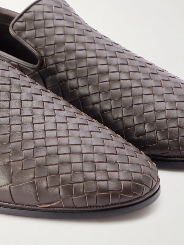 Sunday Intrecciato Leather Slippers - CU Sunday Intrecciato Leather Slippers - CU