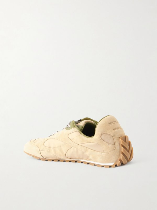 Orbit Leather and Shell-Trimmed Suede Sneakers - BK Orbit Leather and Shell-Trimmed Suede Sneakers - BK