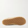 Orbit Leather and Shell-Trimmed Suede Sneakers - E1 Orbit Leather and Shell-Trimmed Suede Sneakers - E1