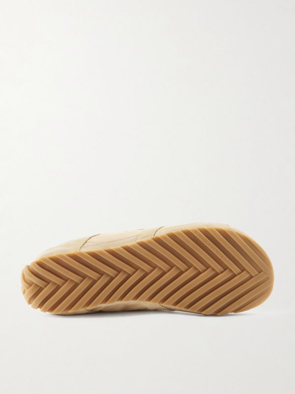 Orbit Leather and Shell-Trimmed Suede Sneakers - E1 Orbit Leather and Shell-Trimmed Suede Sneakers - E1