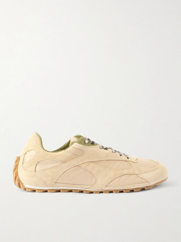 Orbit Leather and Shell-Trimmed Suede Sneakers Orbit Leather and Shell-Trimmed Suede Sneakers