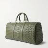 Intrecciato Leather Weekend Bag - BK Intrecciato Leather Weekend Bag - BK
