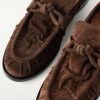 Astaire Knotted Gathered Suede Loafers - CU
