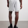 License to Train Straight-Leg Layered 7" Stretch Recycled-Shell and Jersey Drawstring Shorts - BK License to Train Straight-Leg Layered 7" Stretch Recycled-Shell and Jersey Drawstring Shorts - BK