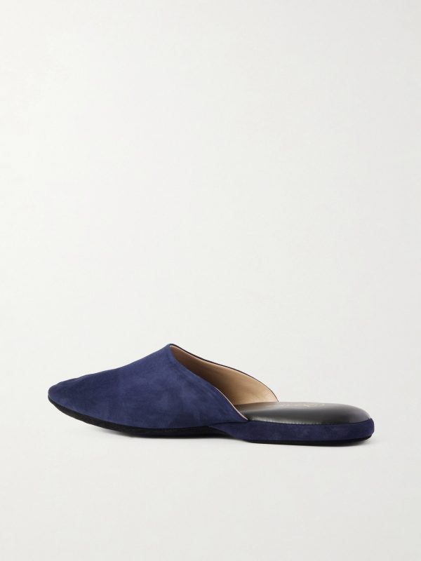 Suede Slippers - BK Suede Slippers - BK