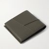 Puzzle Logo-Embossed Leather Billfold Wallet - BK Puzzle Logo-Embossed Leather Billfold Wallet - BK