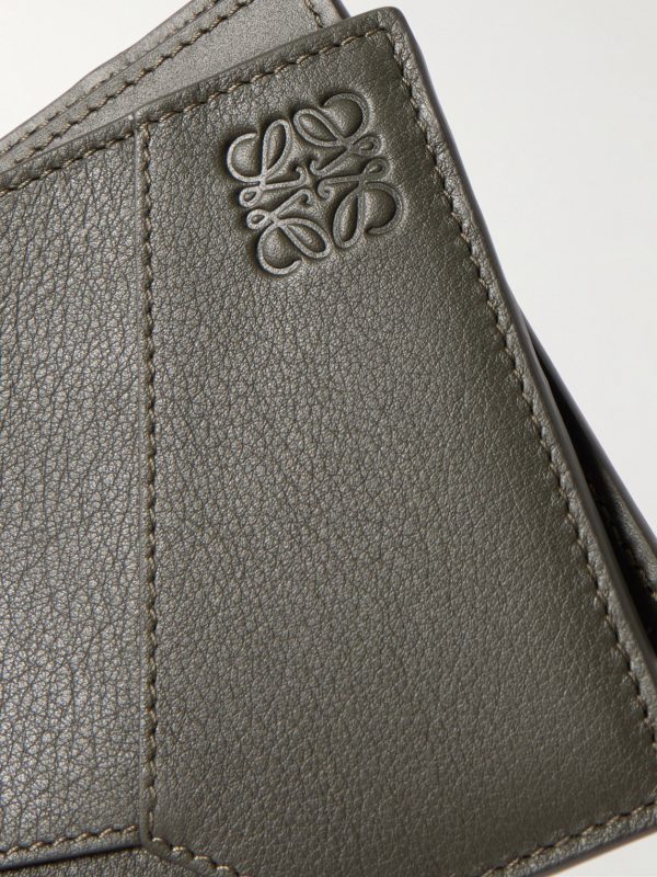 Puzzle Logo-Embossed Leather Billfold Wallet - CU Puzzle Logo-Embossed Leather Billfold Wallet - CU
