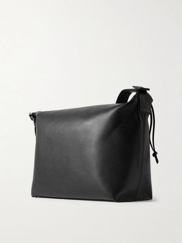 Cubi Leather Messenger Bag - BK Cubi Leather Messenger Bag - BK