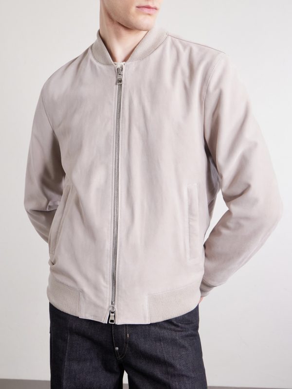 Suede Bomber Jacket - FR
