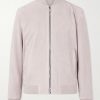 Suede Bomber Jacket