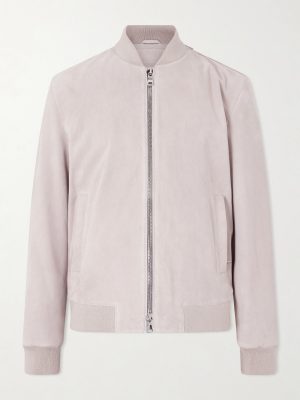 Suede Bomber Jacket