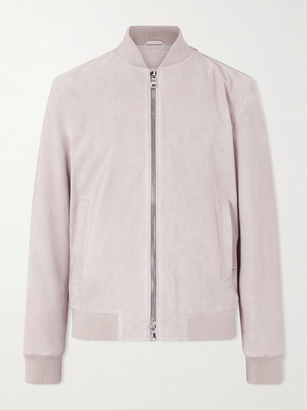 Suede Bomber Jacket