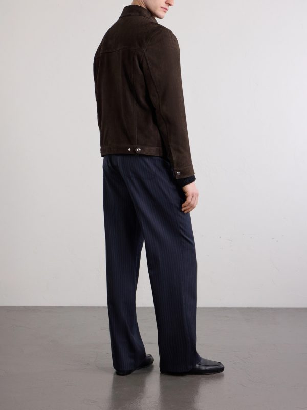 Croc-Effect Suede Jacket - BK Croc-Effect Suede Jacket - BK