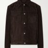Croc-Effect Suede Jacket Croc-Effect Suede Jacket