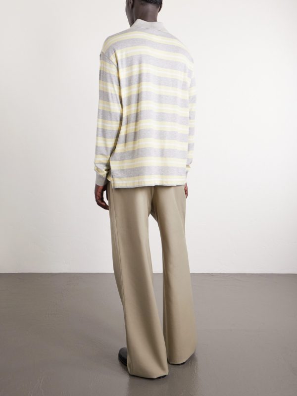 Striped Cotton-Jersey Polo Shirt - BK