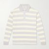 Striped Cotton-Jersey Polo Shirt