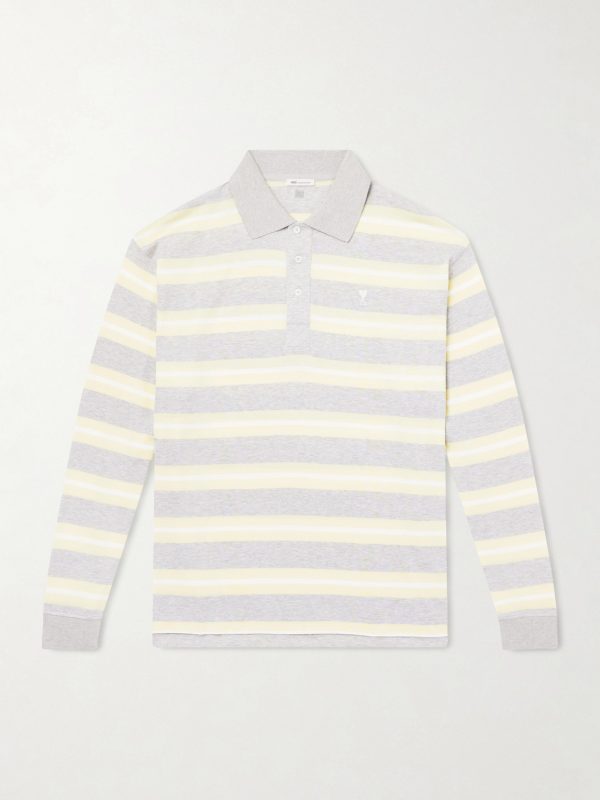 Striped Cotton-Jersey Polo Shirt