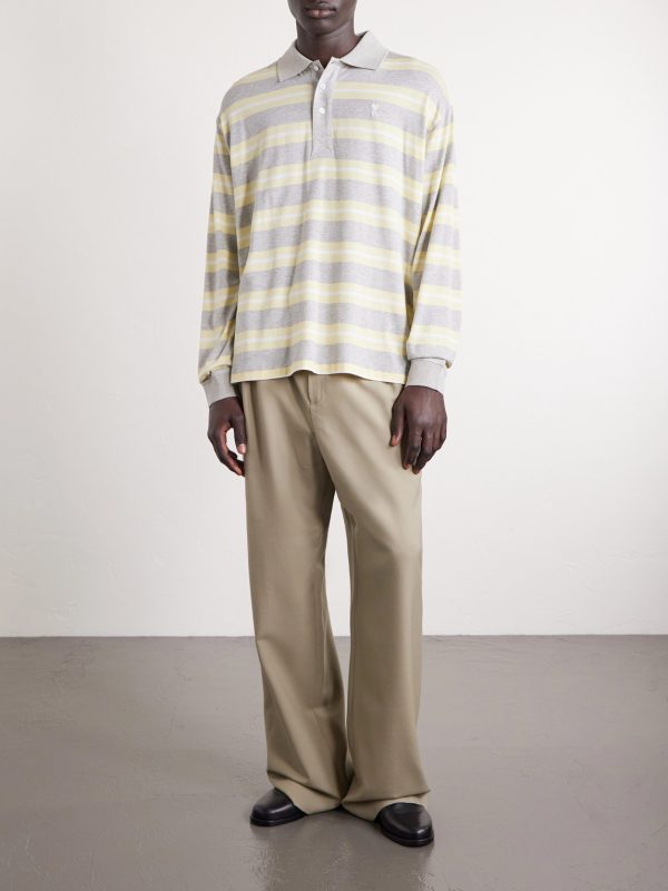 Striped Cotton-Jersey Polo Shirt - OU