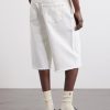 Wide-Leg Denim Shorts - BK Wide-Leg Denim Shorts - BK