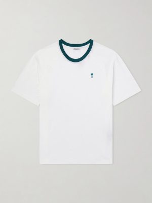 Logo-Embroidered Cotton-Jersey T-Shirt