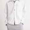 Logo-Embroidered Denim Overshirt - FR Logo-Embroidered Denim Overshirt - FR