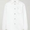 Logo-Embroidered Denim Overshirt Logo-Embroidered Denim Overshirt