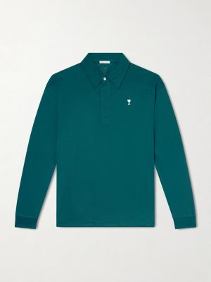 Logo-Embroidered Cotton-Jersey Shirt