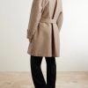 Belted Woven Trench Coat - BK