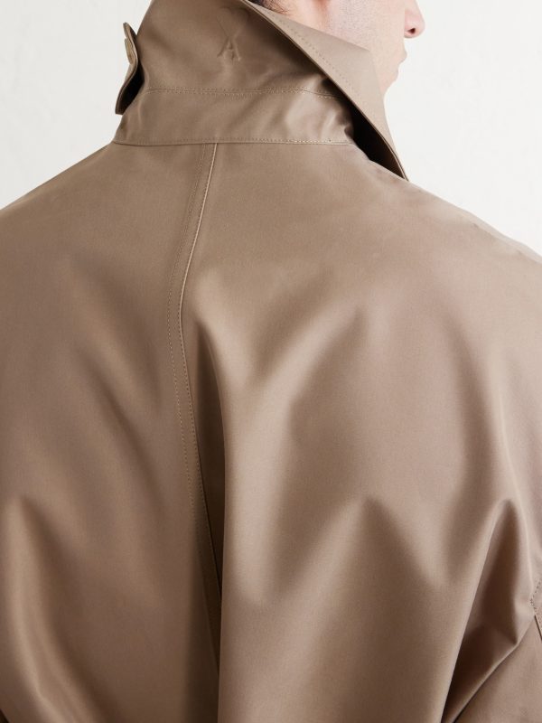 Belted Woven Trench Coat - CU