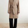 Belted Woven Trench Coat - FR