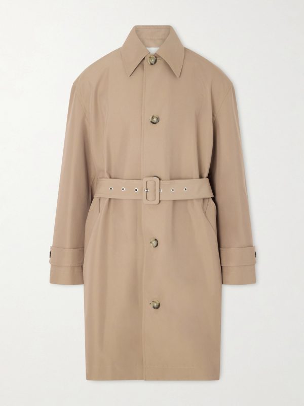 Belted Woven Trench Coat