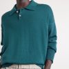 Knitted Wool and Cotton-Blend Polo Sweater - E1 Knitted Wool and Cotton-Blend Polo Sweater - E1