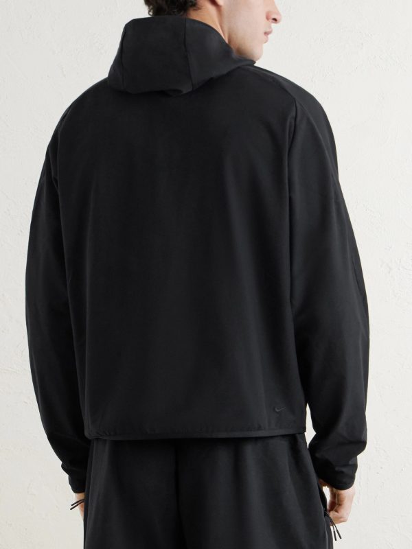 Tech Shori Logo-Embroidered Dri-FIT Shell Jacket - BK Tech Shori Logo-Embroidered Dri-FIT Shell Jacket - BK