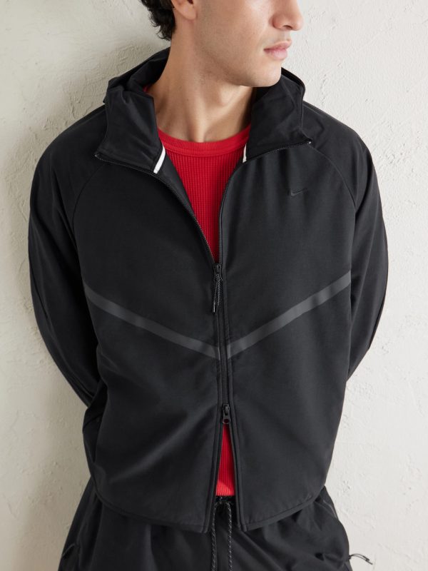Tech Shori Logo-Embroidered Dri-FIT Shell Jacket - CU Tech Shori Logo-Embroidered Dri-FIT Shell Jacket - CU