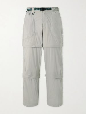 ACG Five Towers 2 Straight-Leg Belted Logo-Print Shell Cargo Trousers ACG Five Towers 2 Straight-Leg Belted Logo-Print Shell Cargo Trousers
