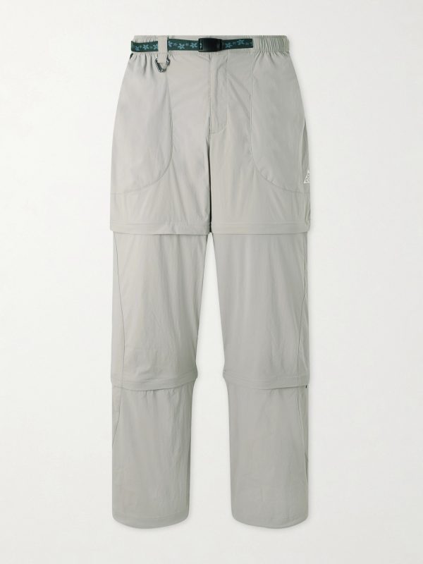 ACG Five Towers 2 Straight-Leg Belted Logo-Print Shell Cargo Trousers ACG Five Towers 2 Straight-Leg Belted Logo-Print Shell Cargo Trousers