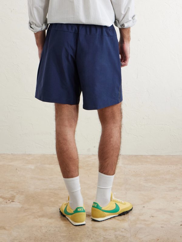 Tech Shori Wide-Leg Logo-Embroidered Dri-FIT Drawstring Shorts - BK