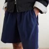 Tech Shori Wide-Leg Logo-Embroidered Dri-FIT Drawstring Shorts - CU
