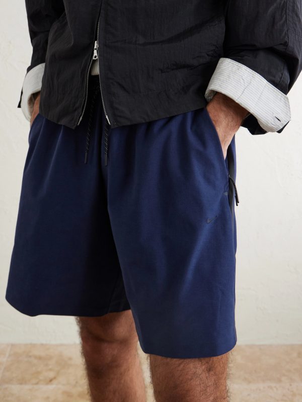 Tech Shori Wide-Leg Logo-Embroidered Dri-FIT Drawstring Shorts - CU