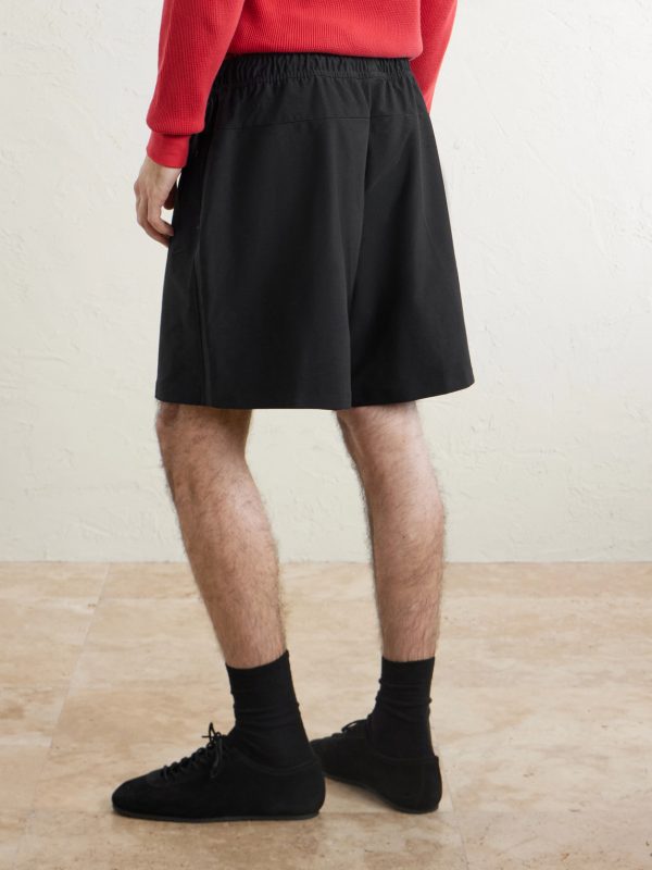 Tech Shori Wide-Leg Logo-Embroidered Dri-FIT Drawstring Shorts - BK Tech Shori Wide-Leg Logo-Embroidered Dri-FIT Drawstring Shorts - BK