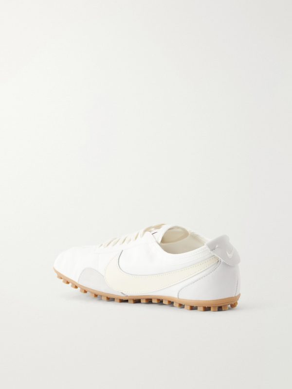 Moon Shoe Leather-Trimmed Shell Sneakers - BK Moon Shoe Leather-Trimmed Shell Sneakers - BK