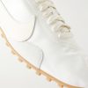 Moon Shoe Leather-Trimmed Shell Sneakers - CU Moon Shoe Leather-Trimmed Shell Sneakers - CU