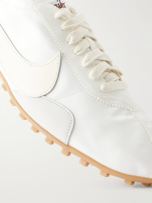 Moon Shoe Leather-Trimmed Shell Sneakers - CU Moon Shoe Leather-Trimmed Shell Sneakers - CU