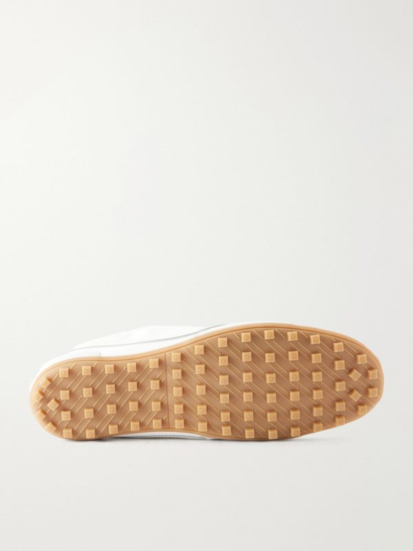Moon Shoe Leather-Trimmed Shell Sneakers - E1 Moon Shoe Leather-Trimmed Shell Sneakers - E1
