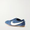 Moon Shoe Leather-Trimmed Shell Sneakers - BK Moon Shoe Leather-Trimmed Shell Sneakers - BK